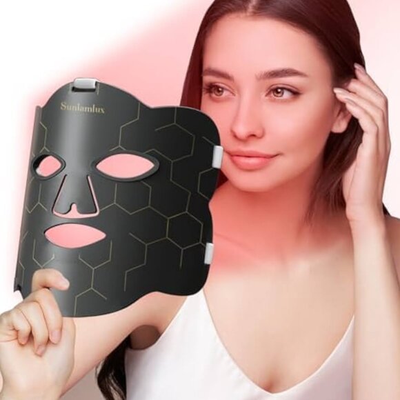 Hottoerak Red Light Therapy For Face, Red LED Face Mask Light New /OPEN BOX - Picture 1 of 10
